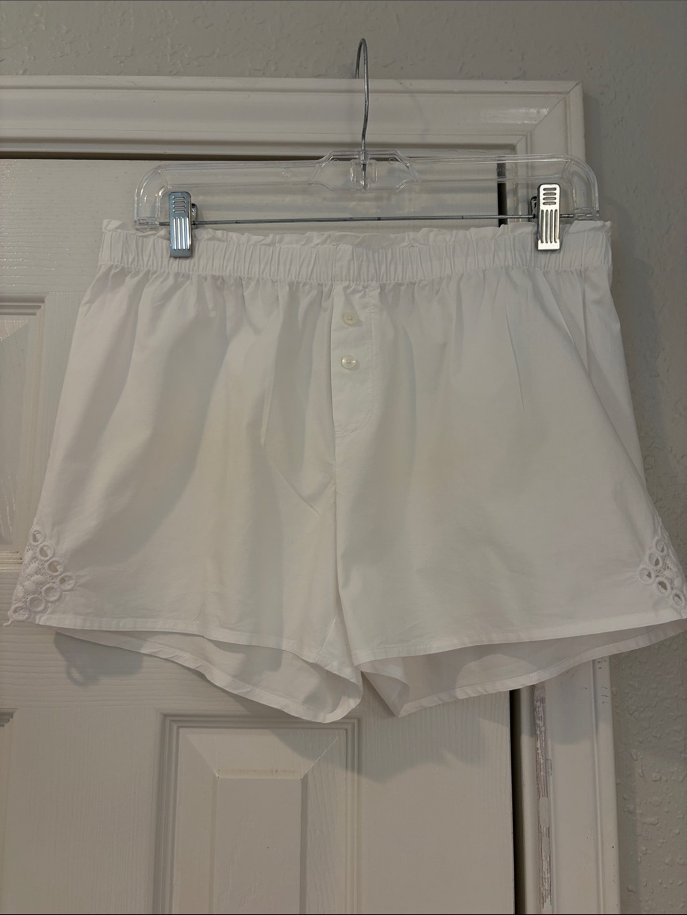 Gilligan & O'Malley White Lace-Trim Camisole & Shorts Sleep Set - Picture 4 of 13